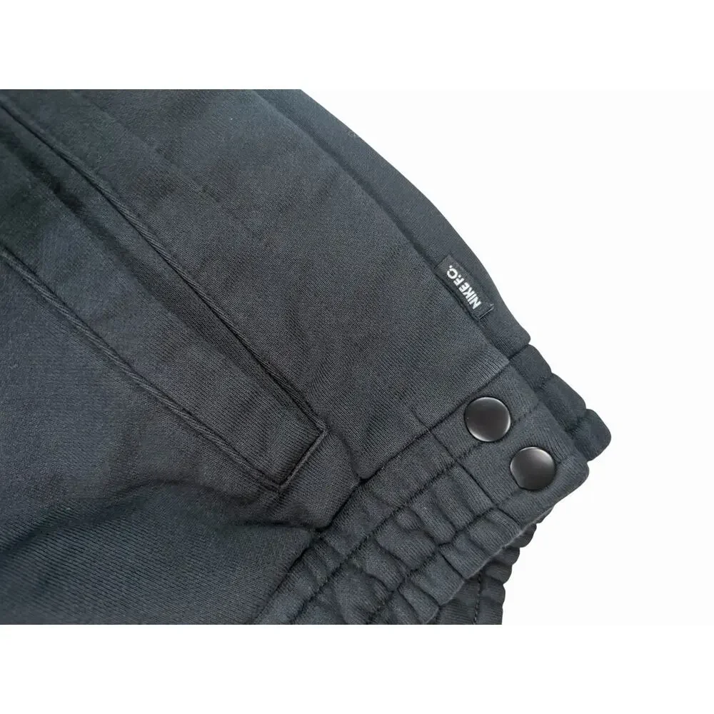 Nike FC Fleece Jogger Sweatpants Men’s XL Black Tapered Snap Ankle Pants